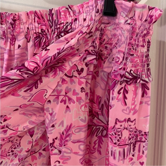 Lilly Pulitzer Pink and Purple Blanche Drop Shoulder Top Medium - Picture 3 of 10
